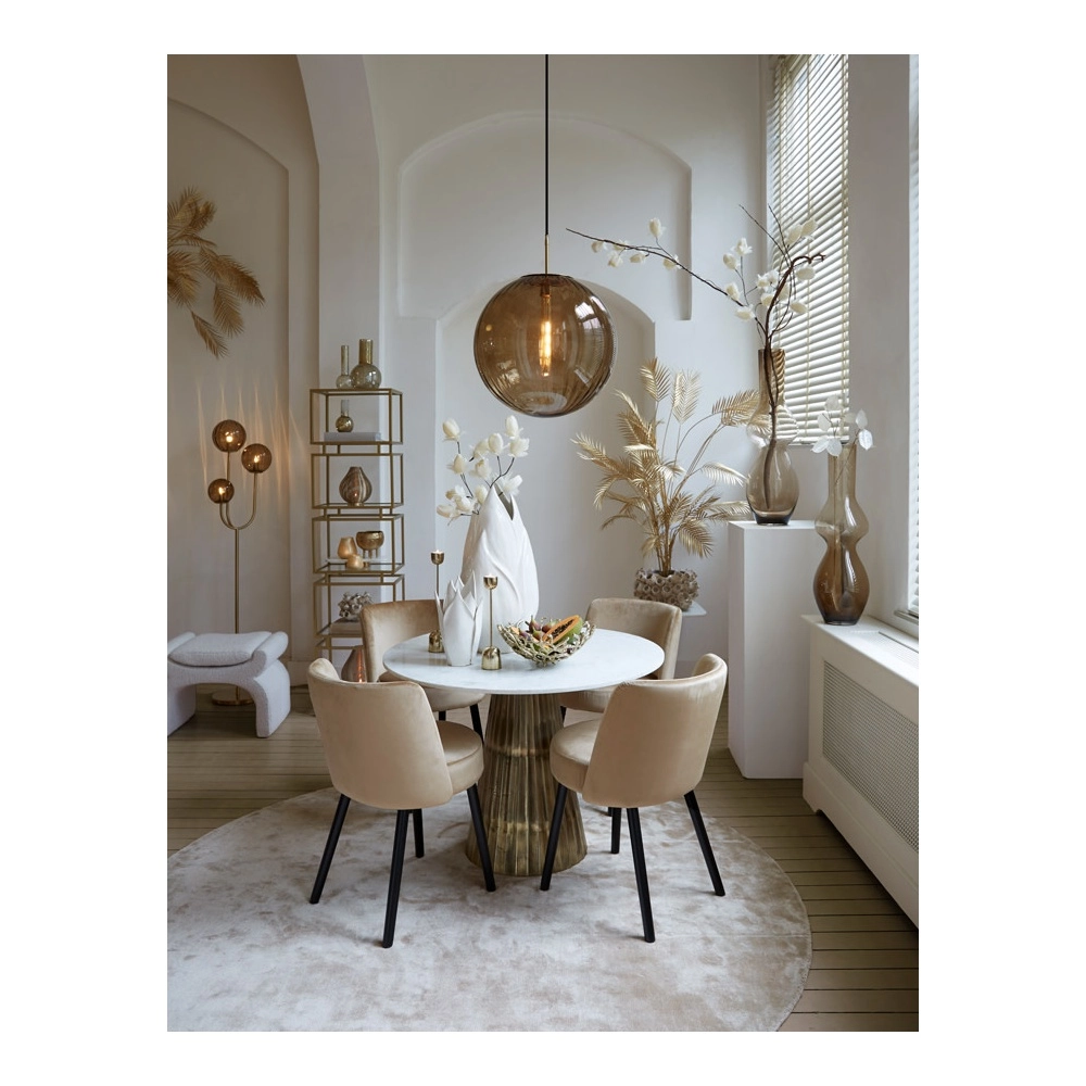 Lampe suspendue Magdala Ø 48cm d’ambre Light & Living 8717807636319