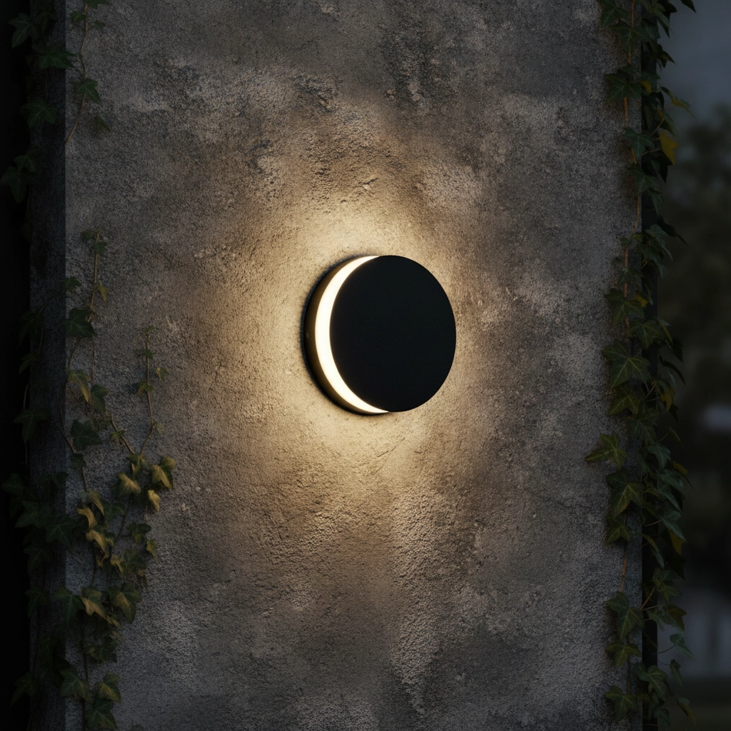 Applique murale ronde Oono anthracite