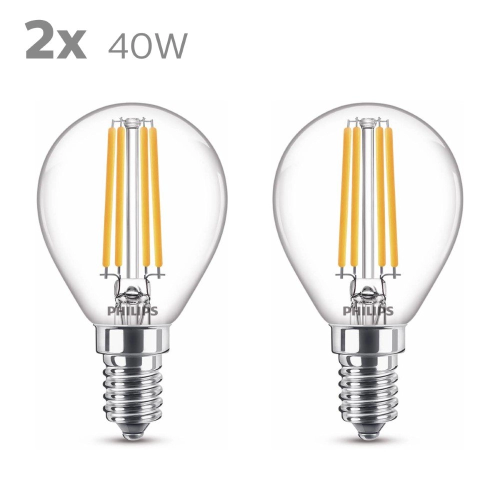 4,5W - E14 - 2700K - 470 lumen lot de 2 Philips 8718699777630