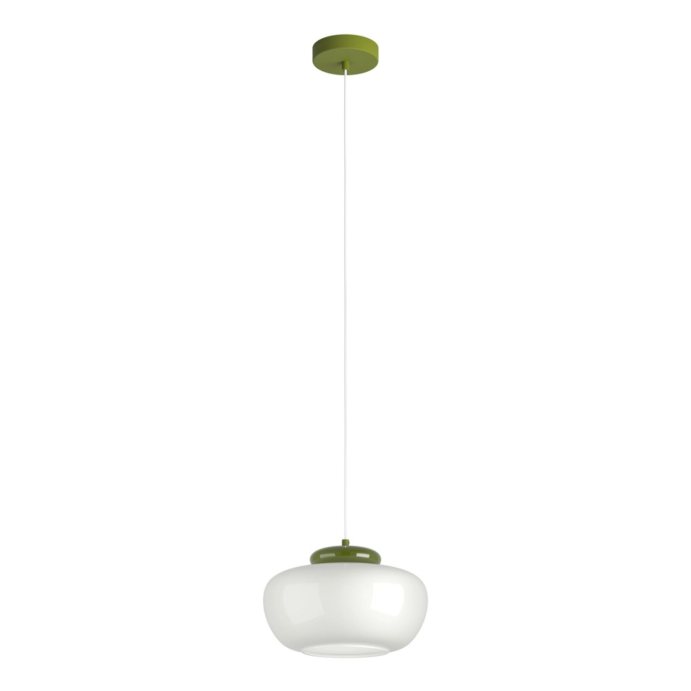 Lampe pendante de conception Berardelli blanc avec vert Ø 30cm Eglo 9008606404957