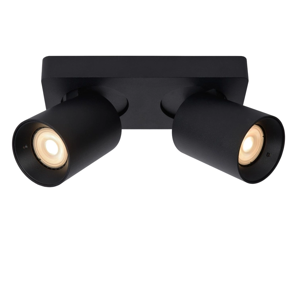 Projecteur de plafond Nigel 2-noir clair Lucide 5411212092557