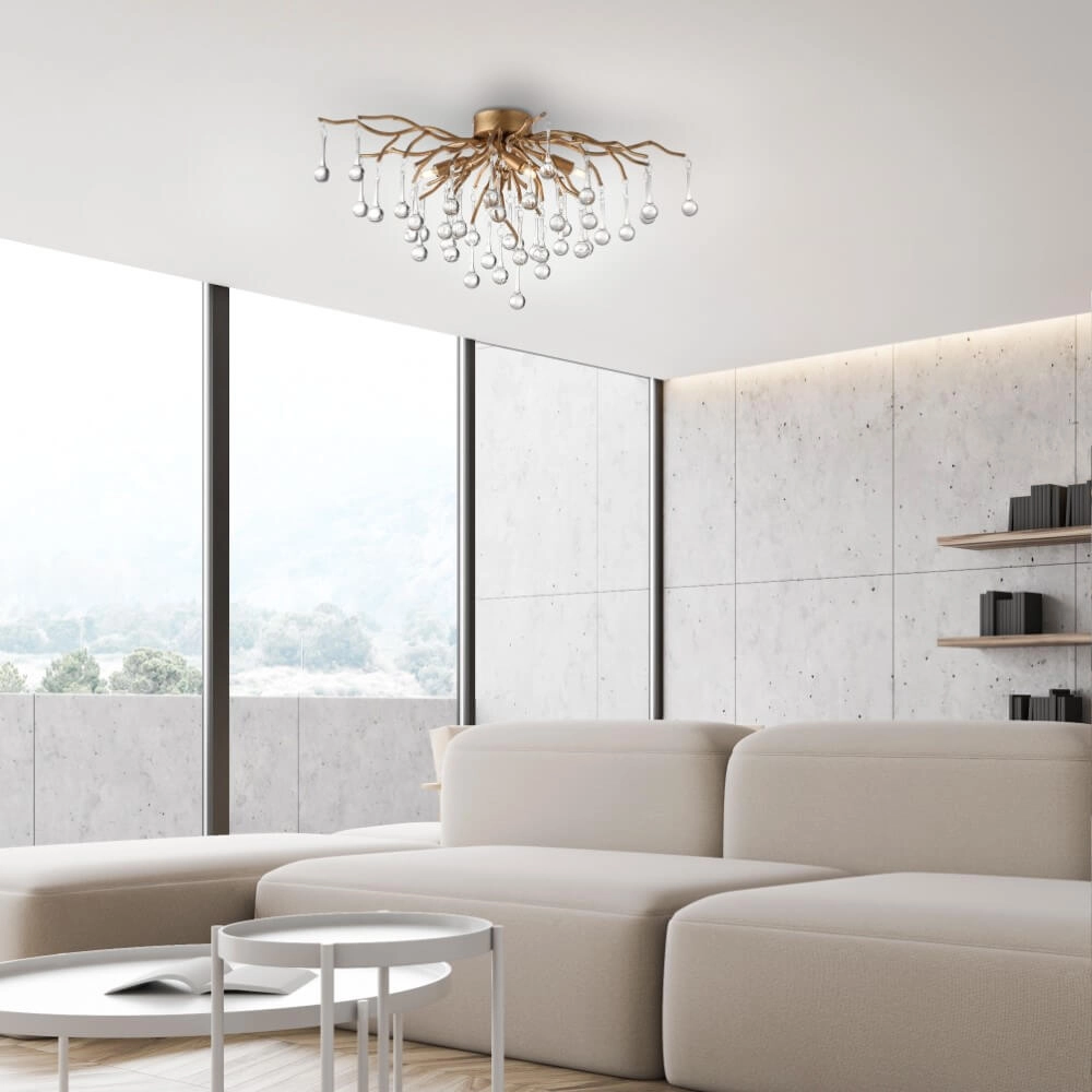 Lustre Icicle laiton 60cm Paul Neuhaus 4012248352069