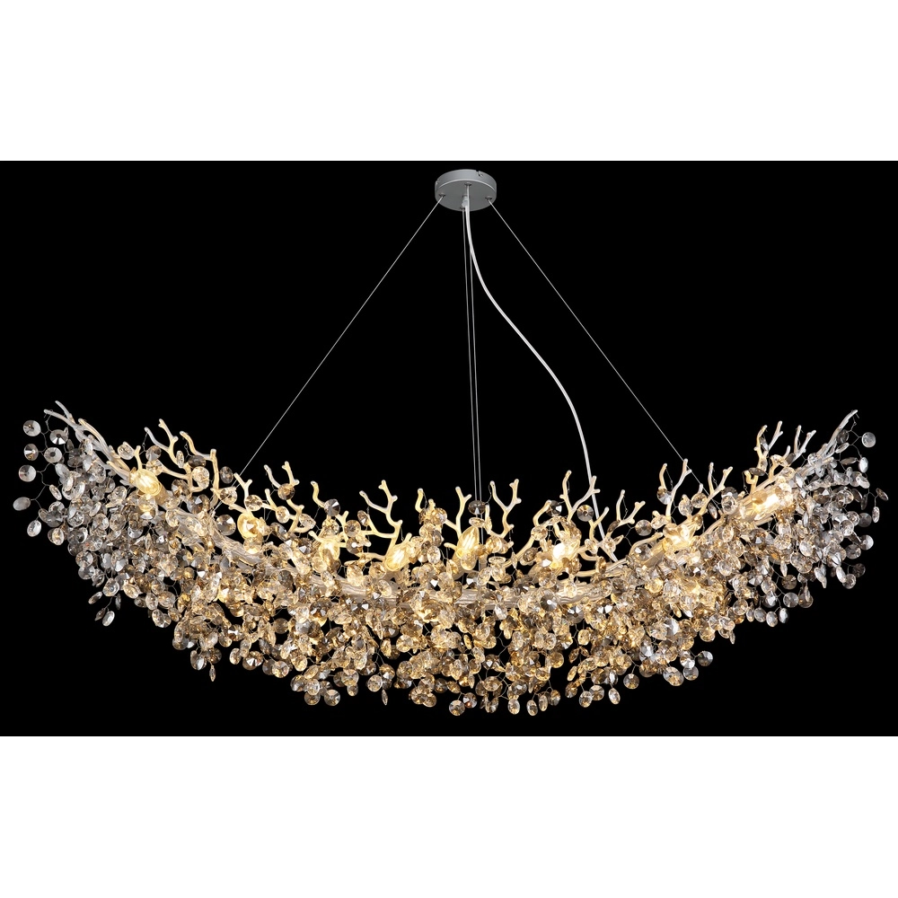 Lampe suspendue Queena Gris argenté 150 cm Globo 9007371533695