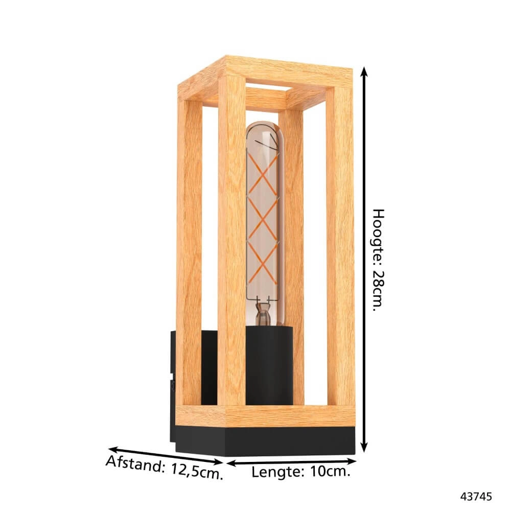 Applique en bois Nafferton Eglo 9002759437459