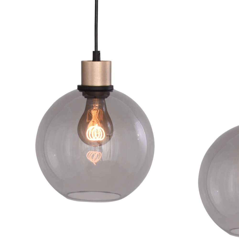 Lampe suspendue ovale Lazise Oval 4x Ø 20cm doré Masterlight 8718121303130