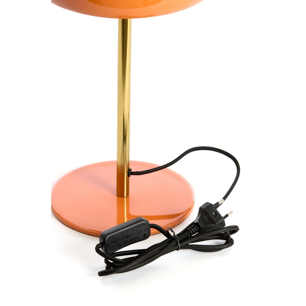 Lampe de table Surin Ø 23cm - orange brillant avec or Light & Living 8717807740955