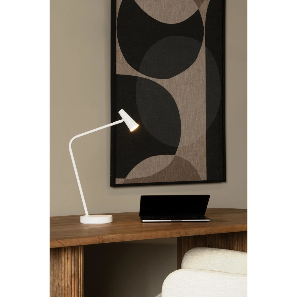 Lampe de table rechargeable Stirling Blanc Lucide 5411212361257