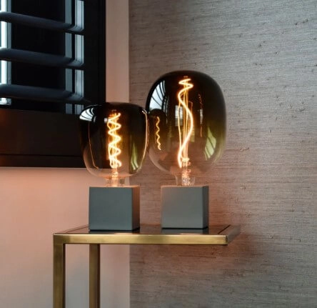 Lampe de table grise Talex Douille E27 Circle 8712879148005