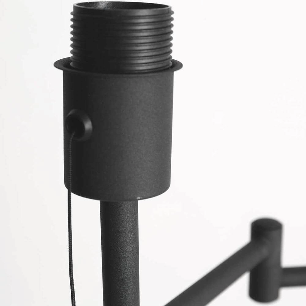 Lampadaire Bella noir avec capuche blanche Steinhauer 8712746174571