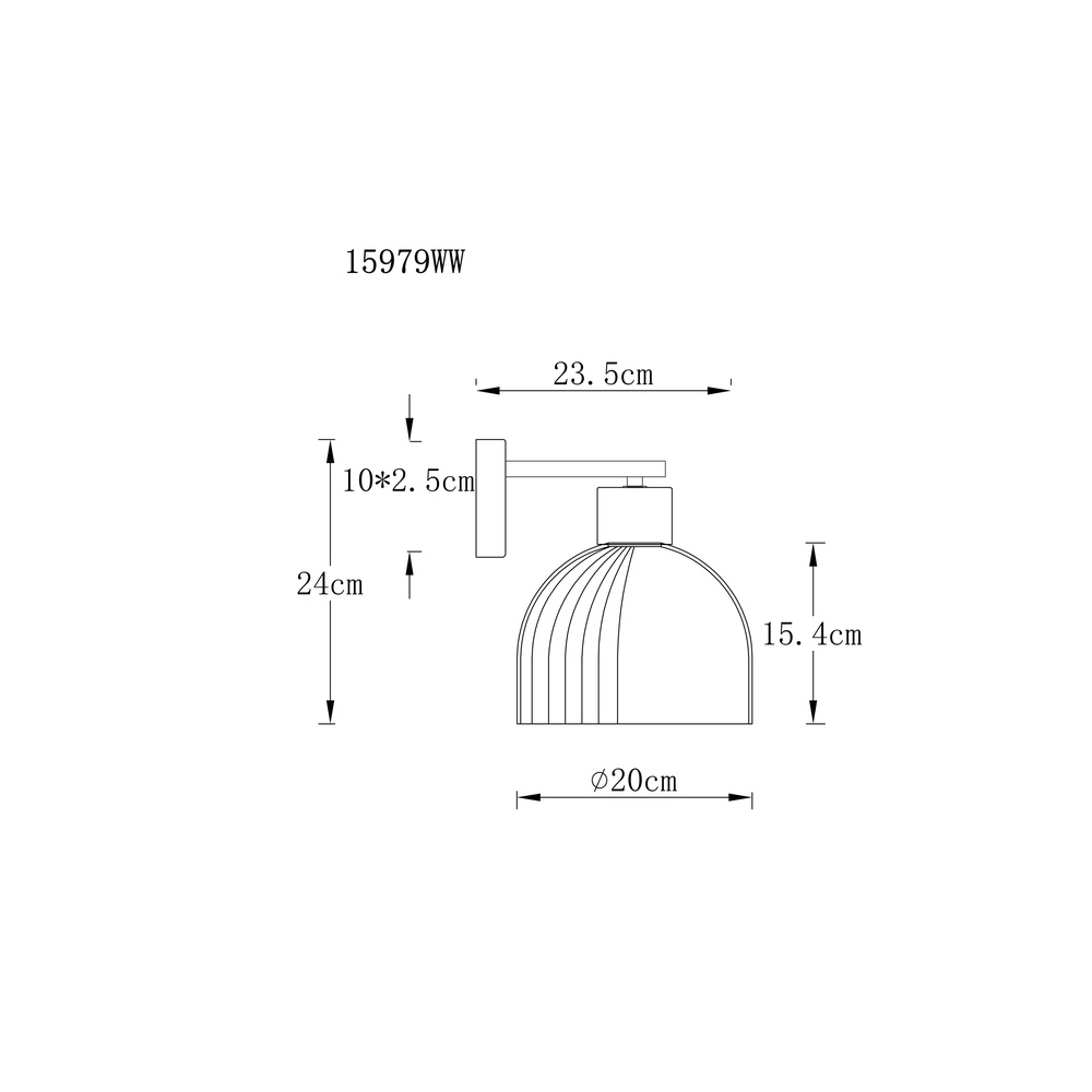 Lampe murale Swanson Blanc Globo 9007371583997