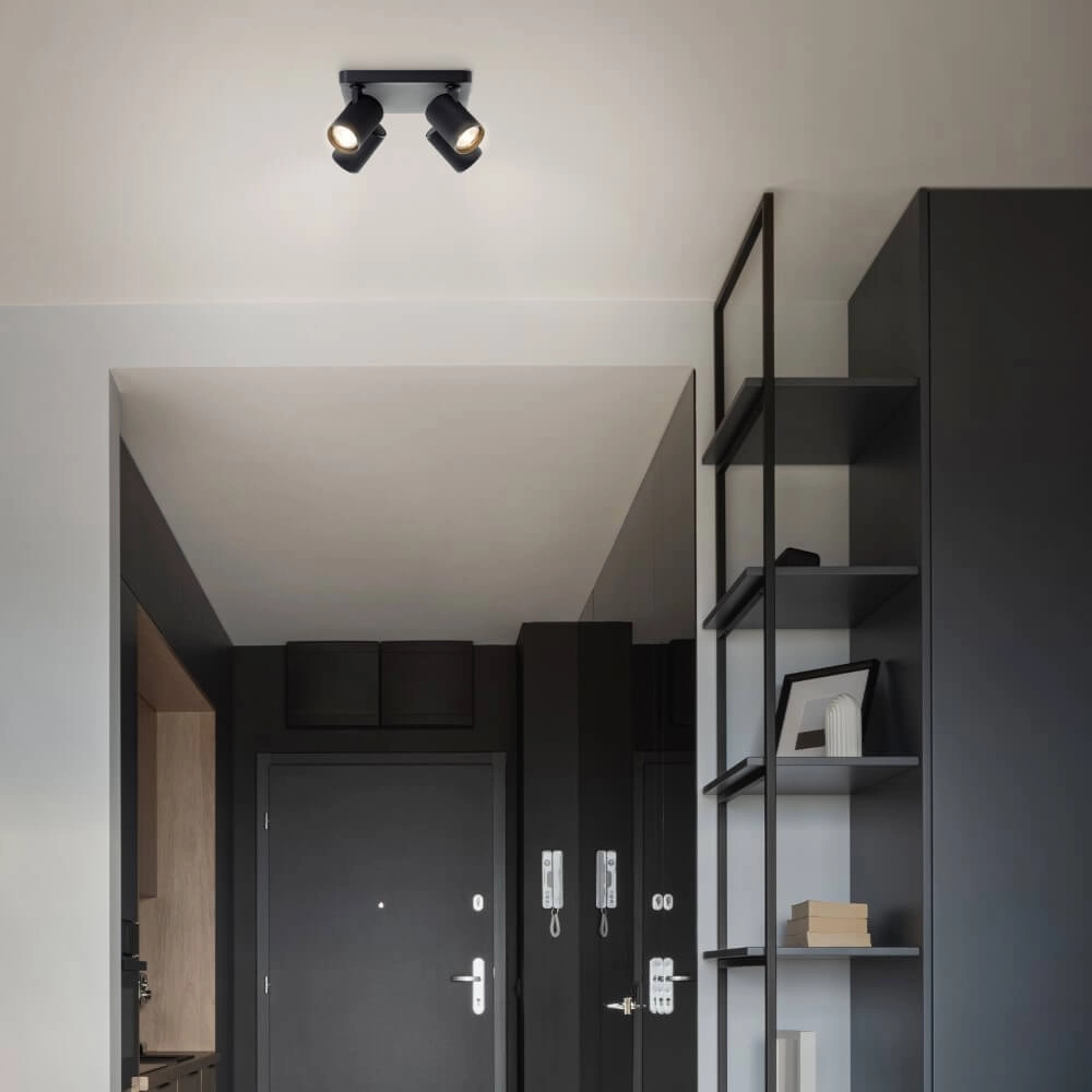 Spot carré en saillie Marty noir Brilliant 4004353424427