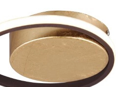 Plafonnier brun rouille Zibal Ø 39cm Trio 4017807481938