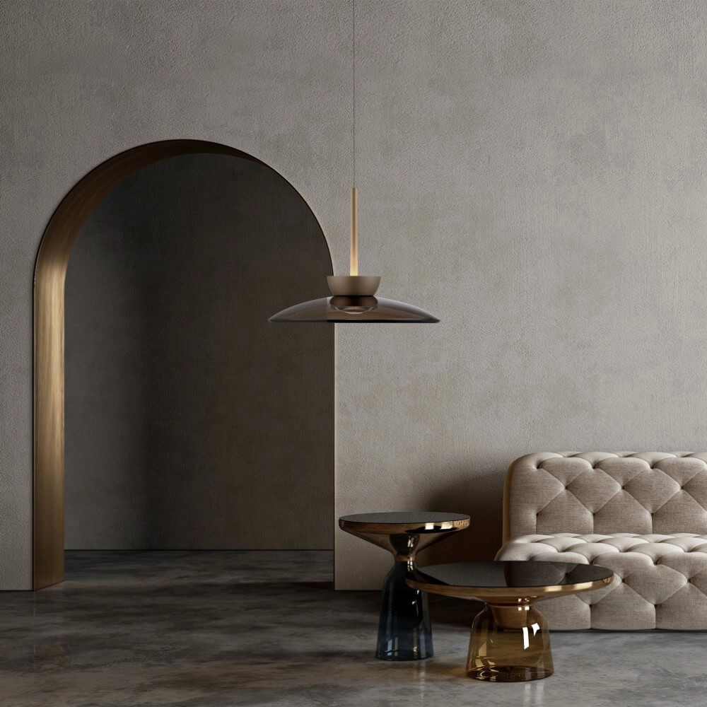 Lampe suspendue Pure Moon bronze Paul Neuhaus 4012248383933