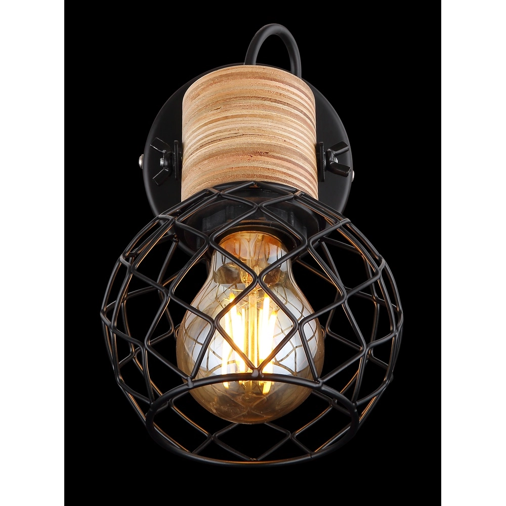 Lampe murale Lacky Noir Globo 9007371429356