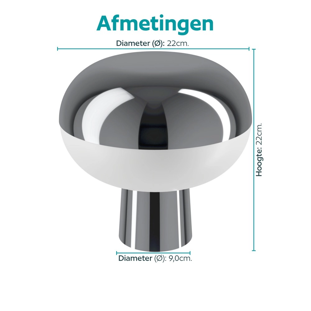 Lampe de table intelligente Marini-Z Chrome Eglo 9008606390373