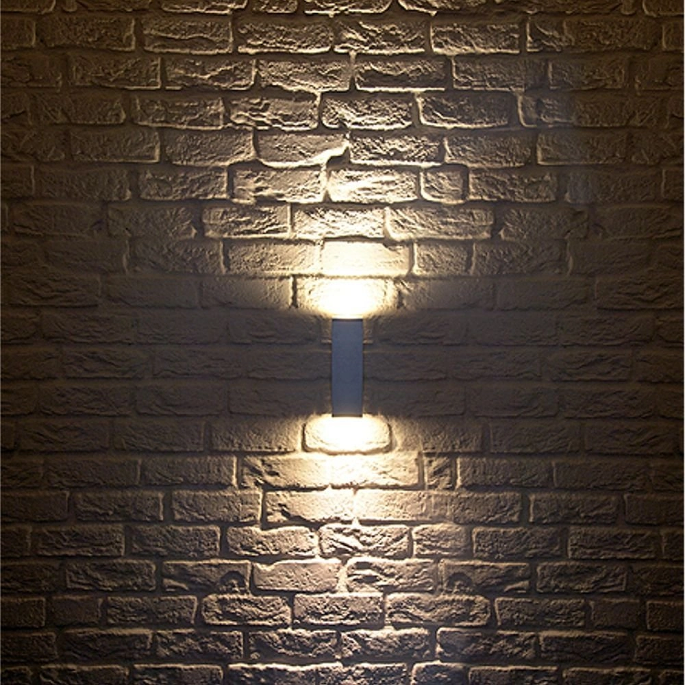 Briquet carré de haut en bas Theo Up-Down Out gris métallisé SLV 4024163097208