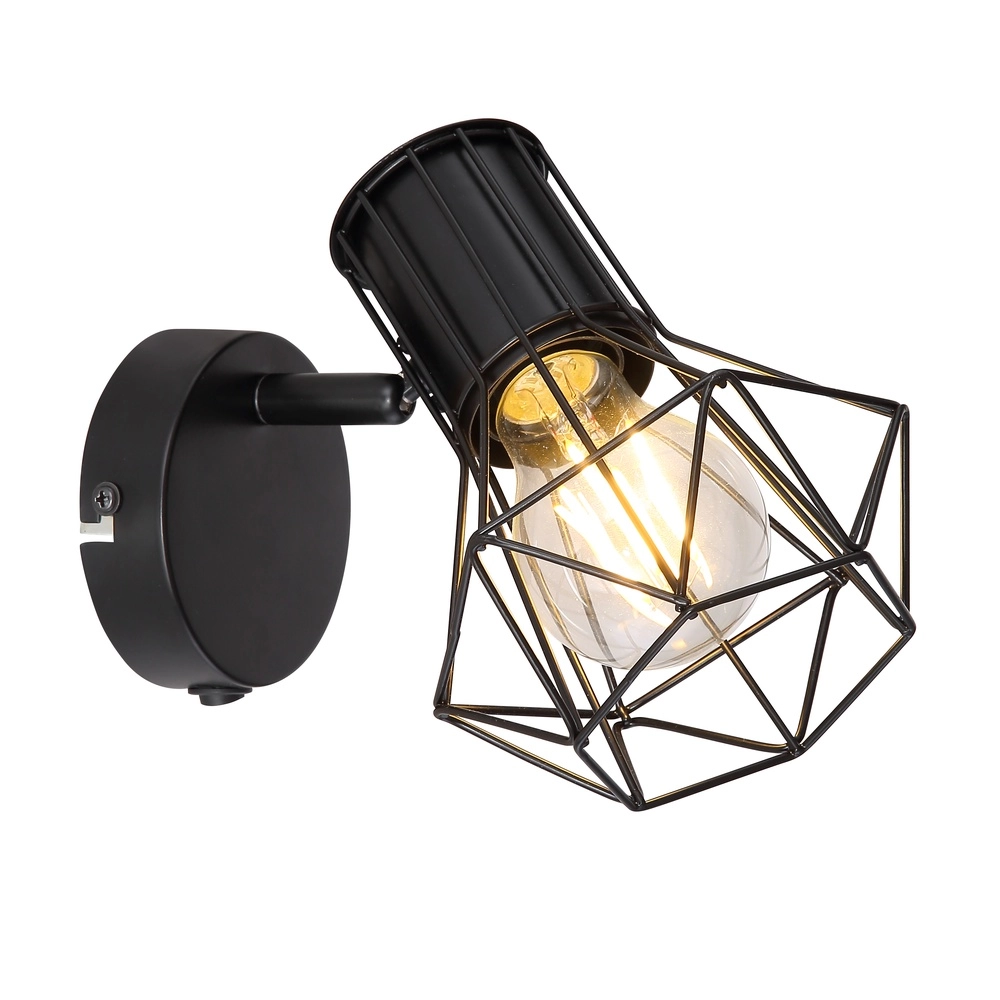 Lampe murale Priska Noir