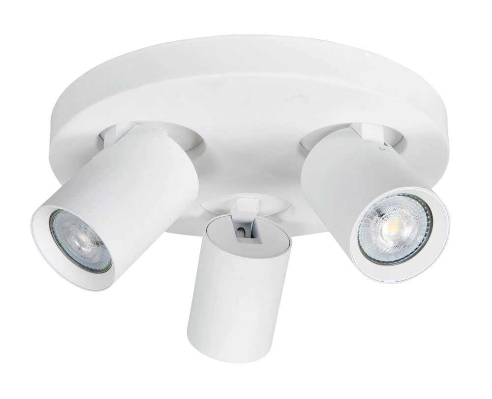 Spot en saillie Oliver 3 lumières blanc mat Spot en saillie Oliver 3 lumières blanc mat