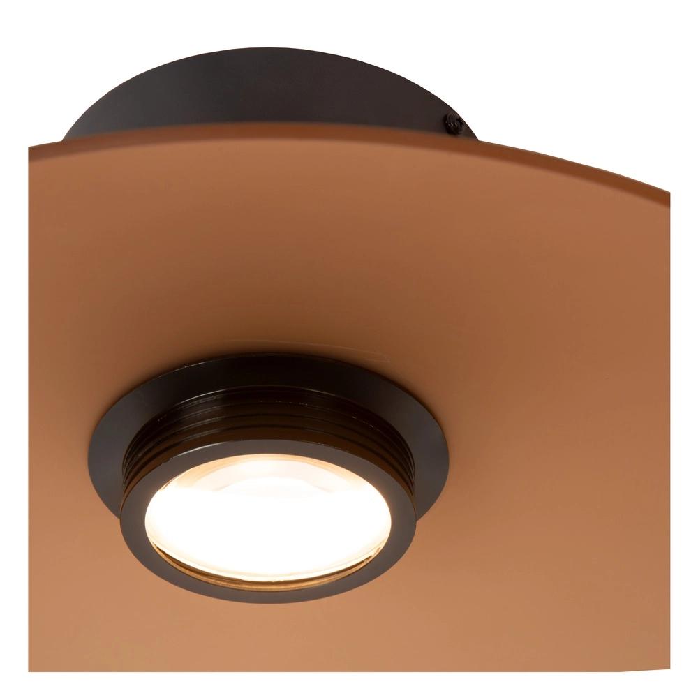 Lampe de plafond élégante Menga Ø verre ambré de 40 cm Premium by Lucide 5411212251220