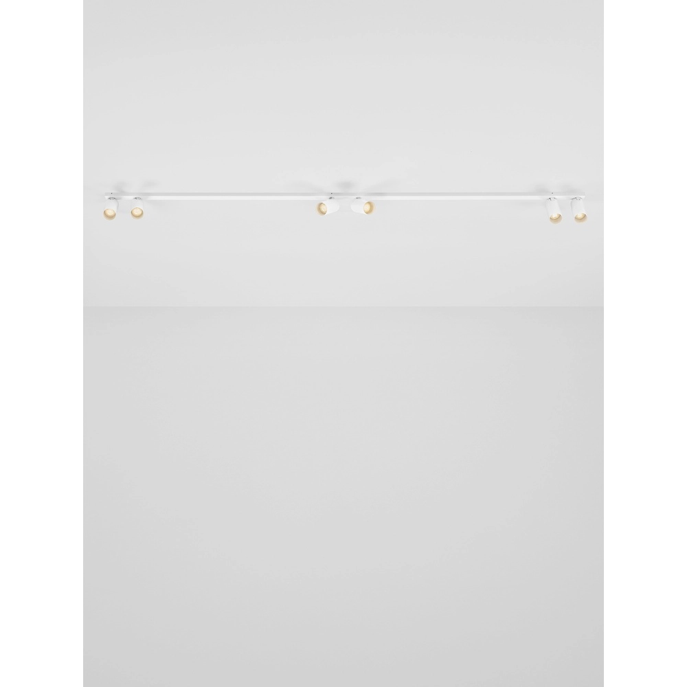 Plafonnier 6 lumières Oso blanc