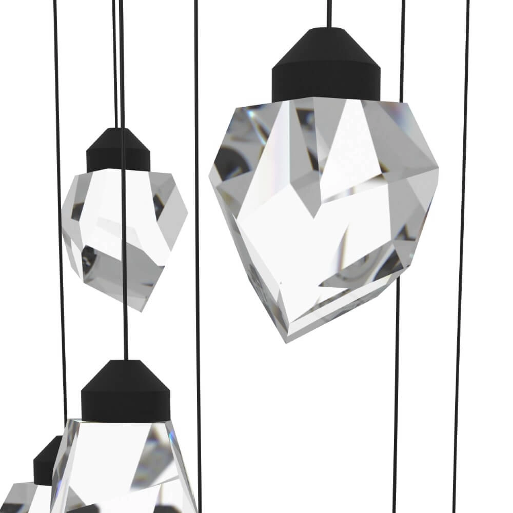 Lampe suspendue 10 lumières Sindicat noir Stars of Light 9008606307104