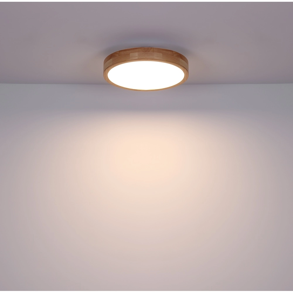 Éclairage de plafond en bois Rainer Scandinave Ø 40 cm Globo 9007371395279