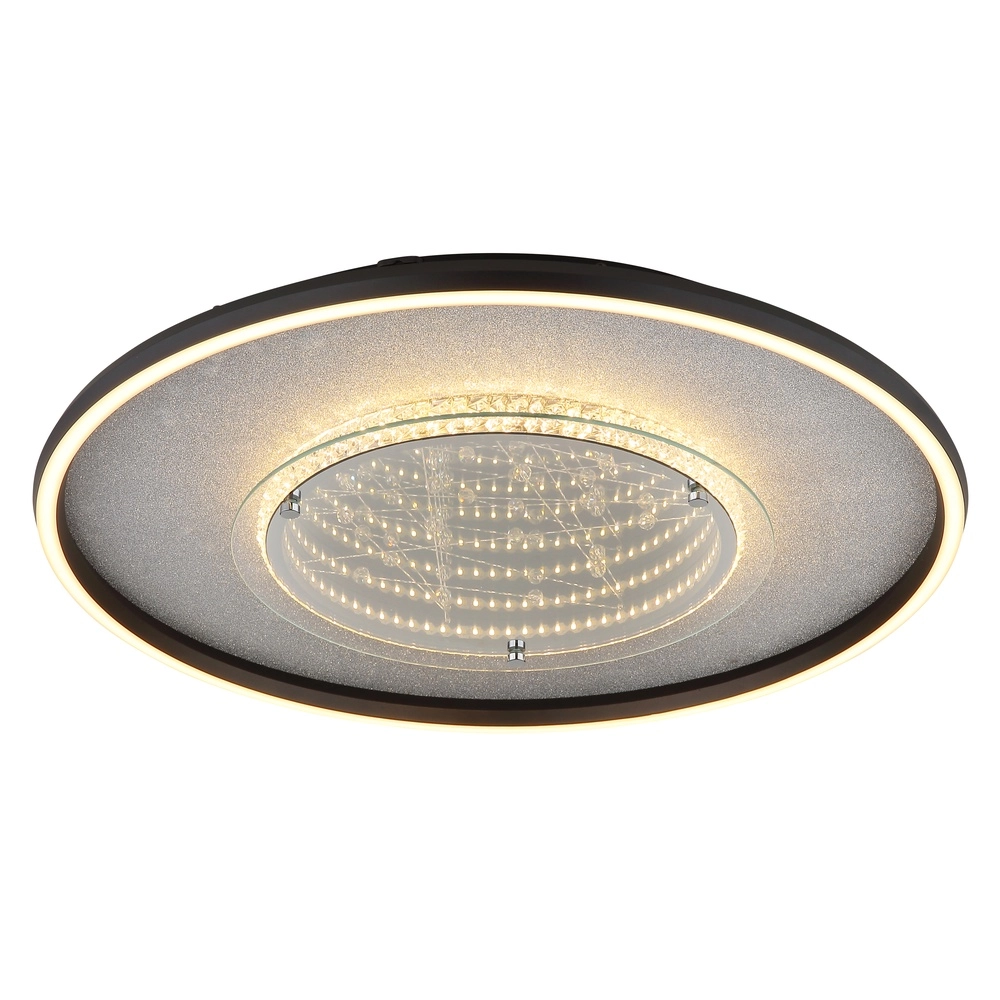 Lampe de plafond Mirrora noir Ø 51,5cm Globo 9007371569854