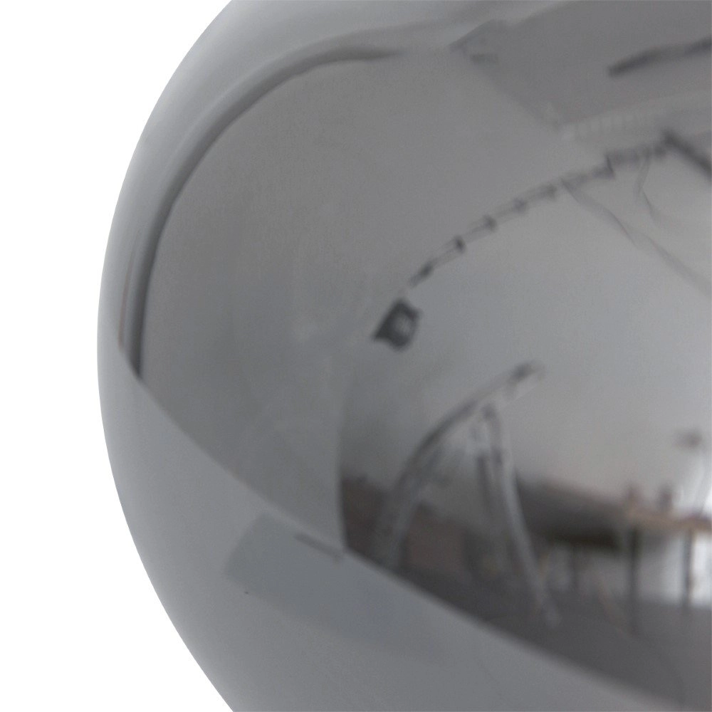 Lampe de table en verre Reflexion 22cm noir avec verre fumé Steinhauer 8712746132601