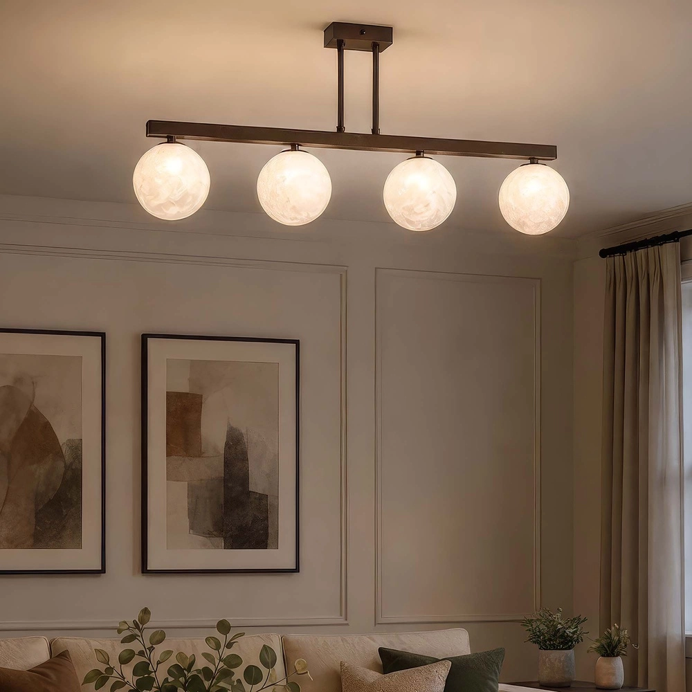 Lampe de plafond à design Frosty Bronze 4 légers Searchlight 5,05342E+12