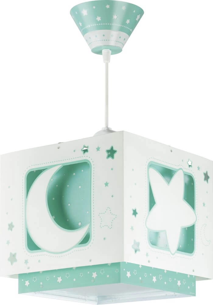 Lampe suspendue chambre d'enfant Moonlight turquoise Dalber 8420406800882