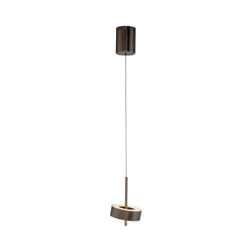 Lampe suspendue Q-Rotate marron moderne Paul Neuhaus 4012248383131