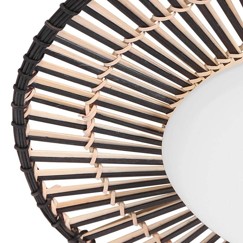 Plafonnier Aura noir avec bambou Steinhauer 8712746174144