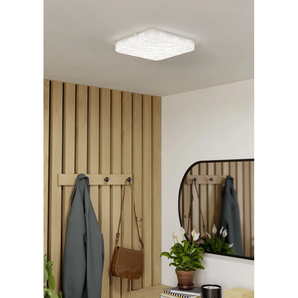 Lampe de plafond blanche Allerona 27 x 27 cm Eglo 9008606408924