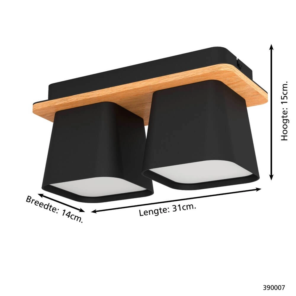 Plafonnier 2 lumières Ruscio Stars of Light 9008606220793