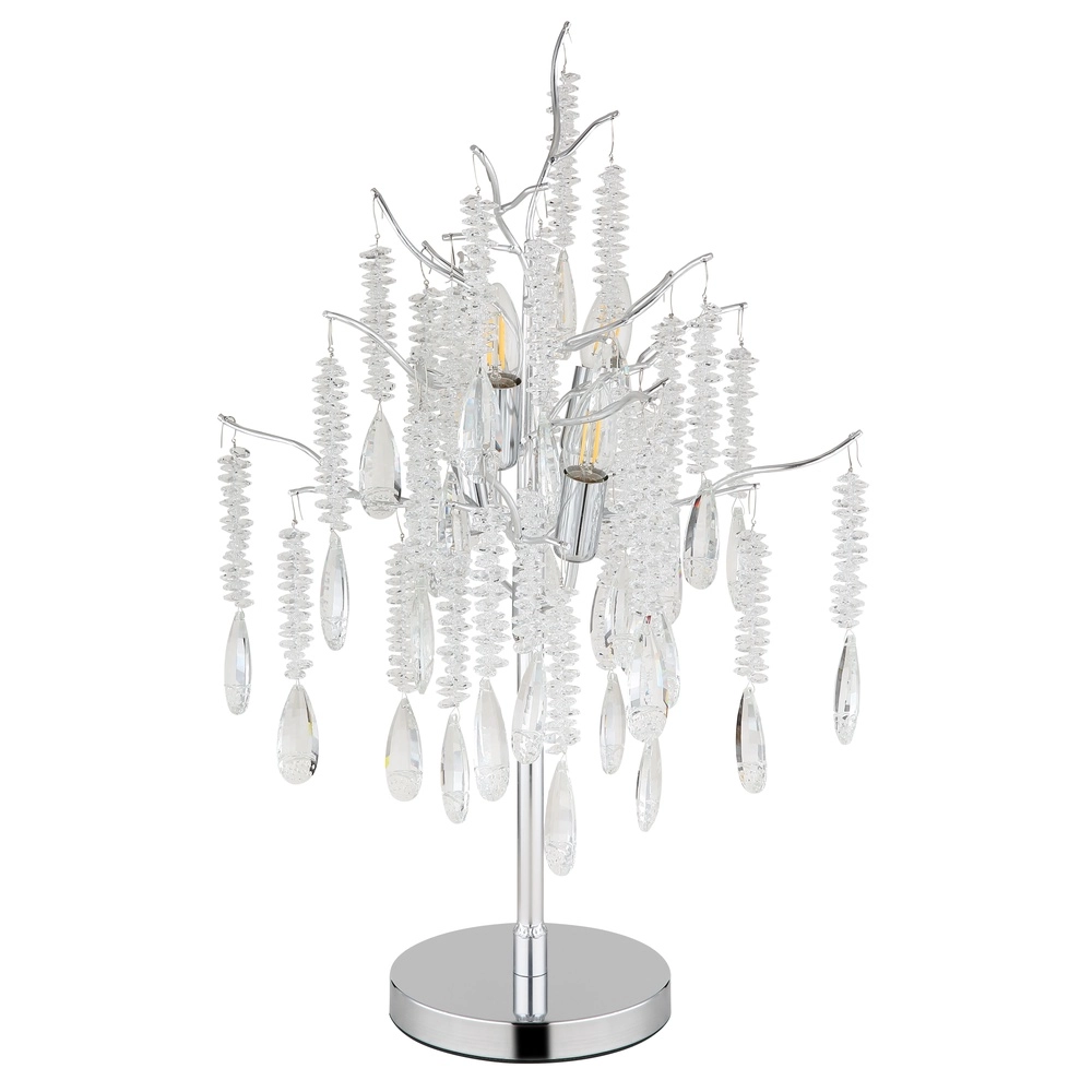 Lampe de table Kinga Gris argenté Globo 9007371579006