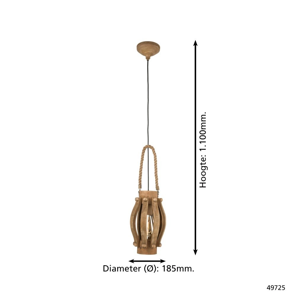 Lampe à suspension Kinross 18,5cm Eglo 9002759497255