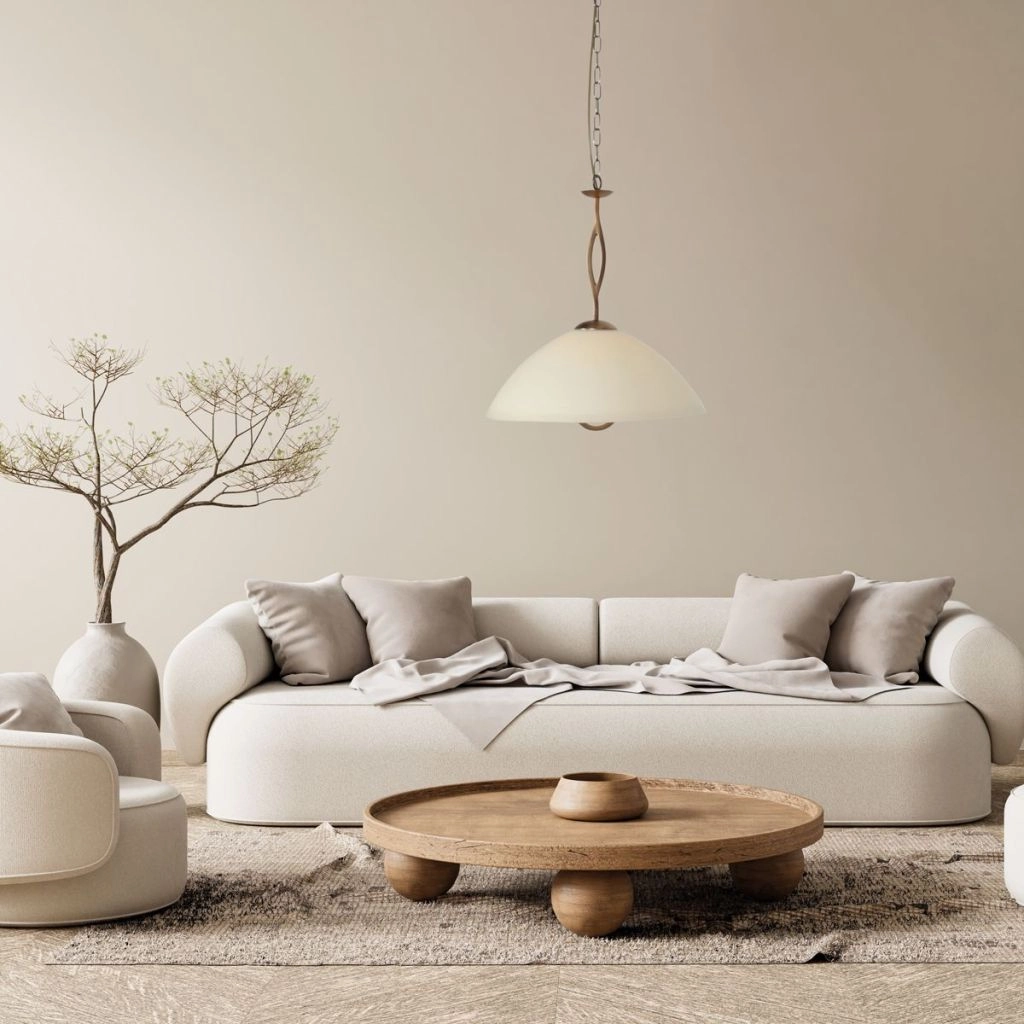 Lampe pendante classique Anthea 1 bronze léger Steinhauer 8712746180220