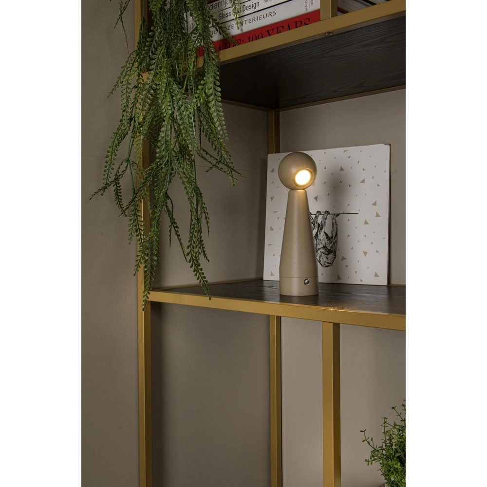 Lampe de table rechargeable Ipsos taupe Lucide 5411212333988