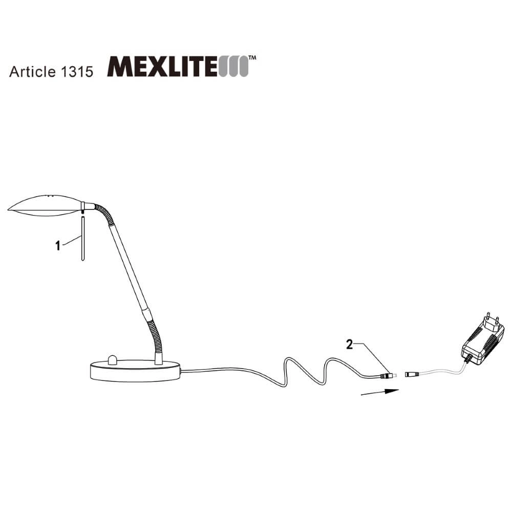 Lampe de bureau Mexlite Steinhauer 8712746122398