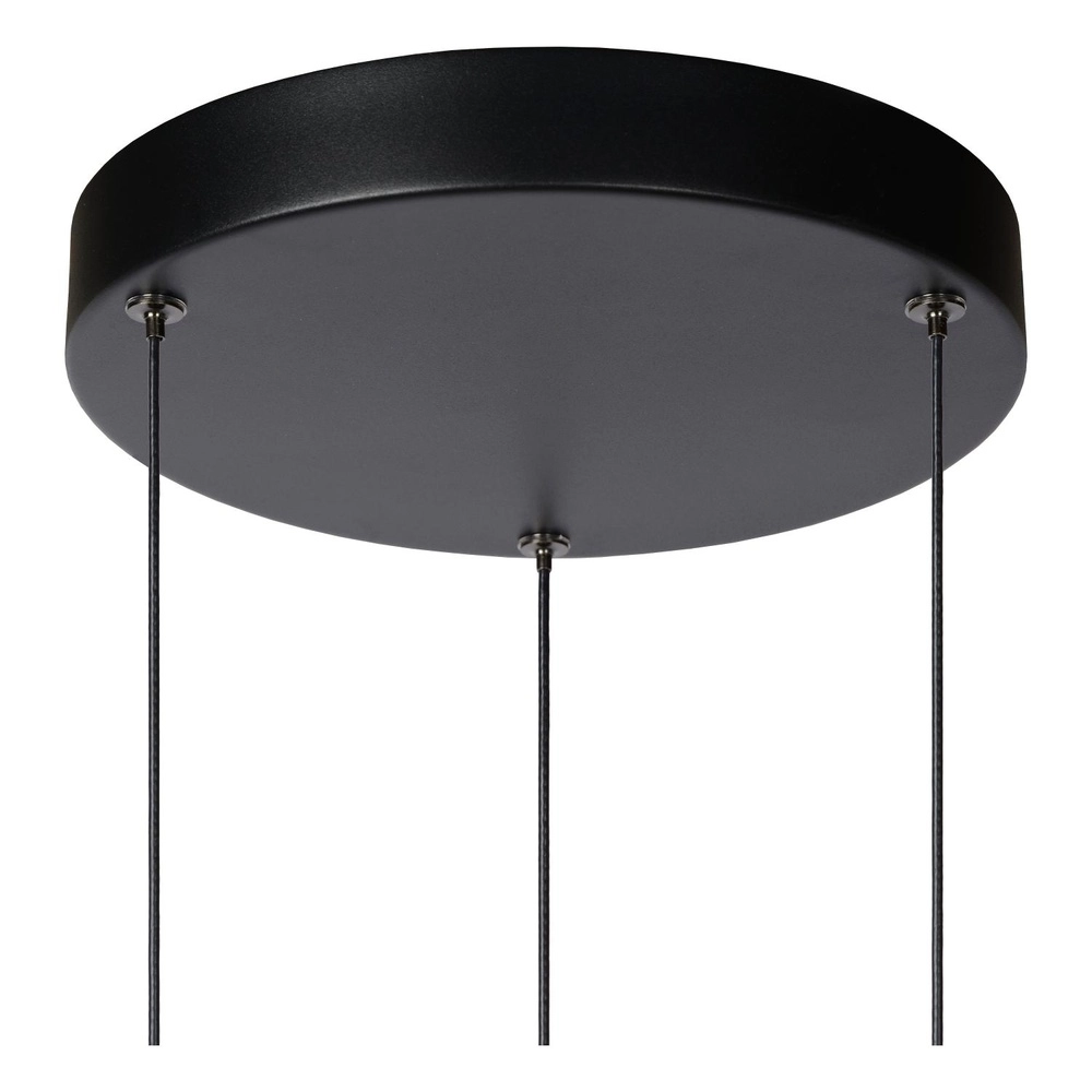 Lampe suspendue élégante Margary Noir à 3 lumières Lucide 5411212241894