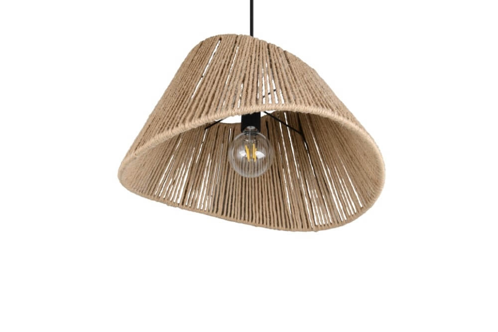 Suspension Japandi Valerie rotin Ø 52cm Trio 4017807637380