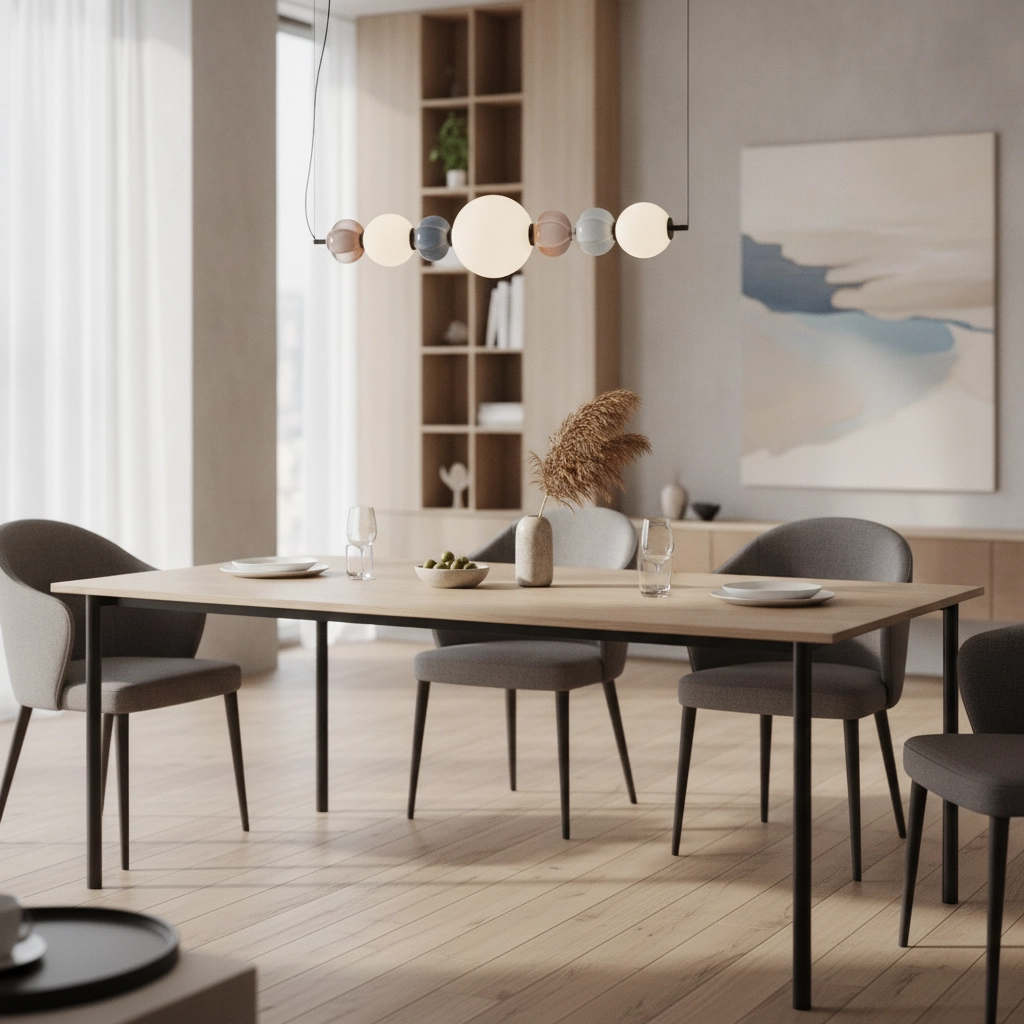 Lampe pendante unique Dazz Couleurs multiples horizontales
