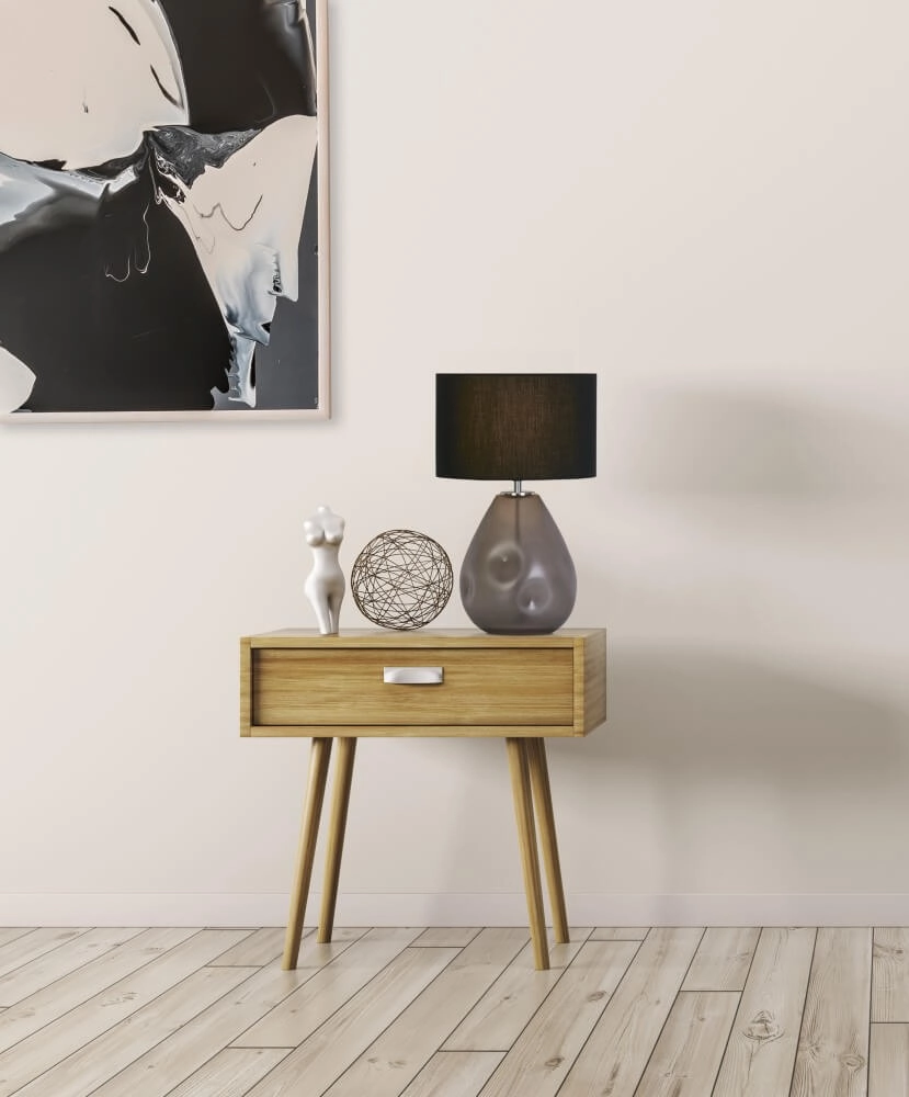 Lampe de table Devon noir avec capuche Searchlight 5053423273297