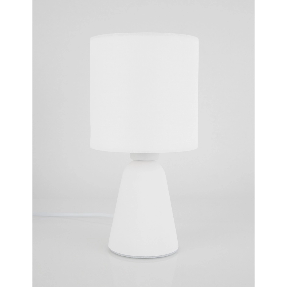 Lampe de table Zero Gris avec capot noir Lyora 5212017427823