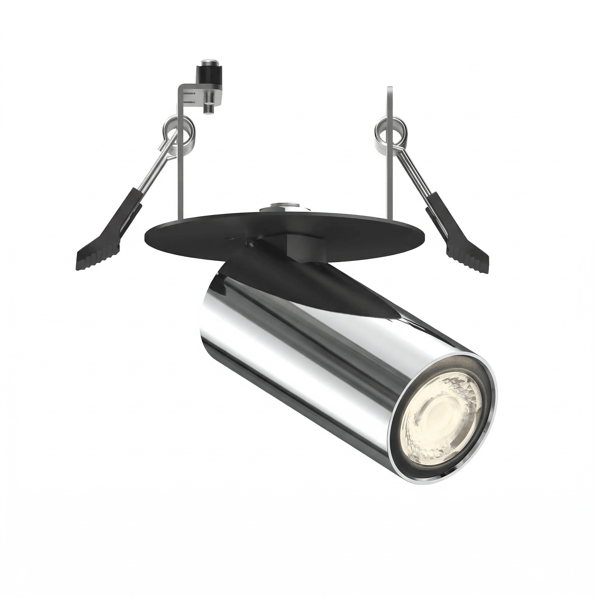 Projecteur encastré Tevo Mini noir avec chrome