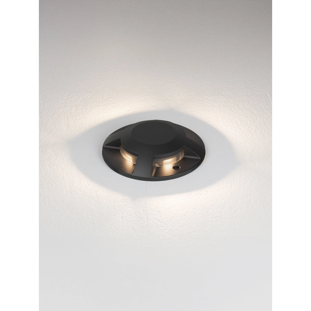 Emplacement plat monté en surface au sol Grado noir - 13W Lyora 5212017497918
