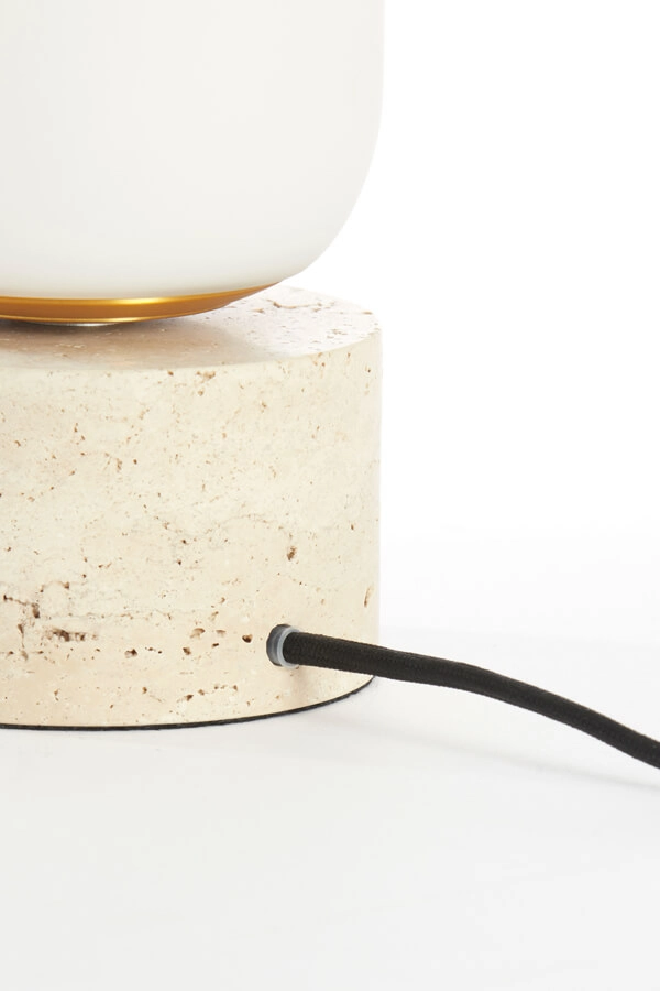 Lampe de table blanche Rylano 47 cm Light & Living 8717807744915