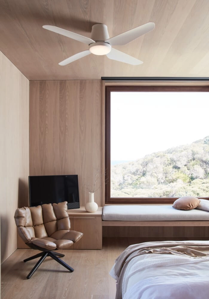 Ventilateur de plafond Aria CTC Led Ø 122cm blanc IP55 Beacon 9333509144069