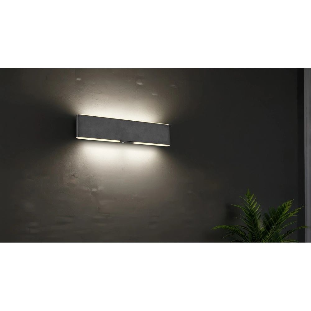 Applique murale moderne Conchita noir 32cm Trio 4017807655643