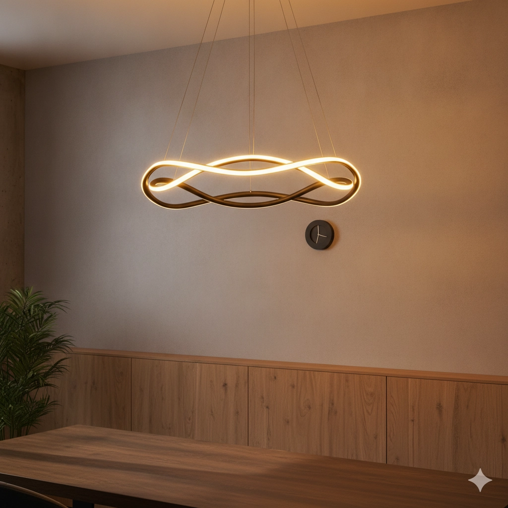 Suspension design Jinal noir Ø 60cm